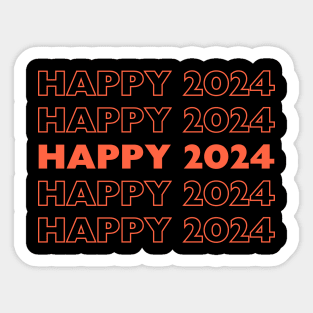 Happy 2024 Sticker